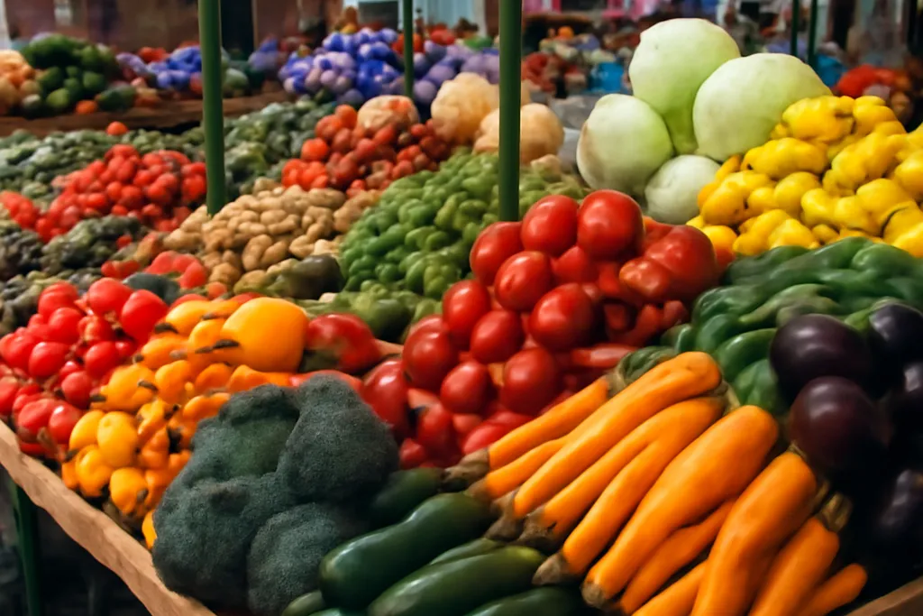 Fresh produce stalls at the ByWard Market Ottawa