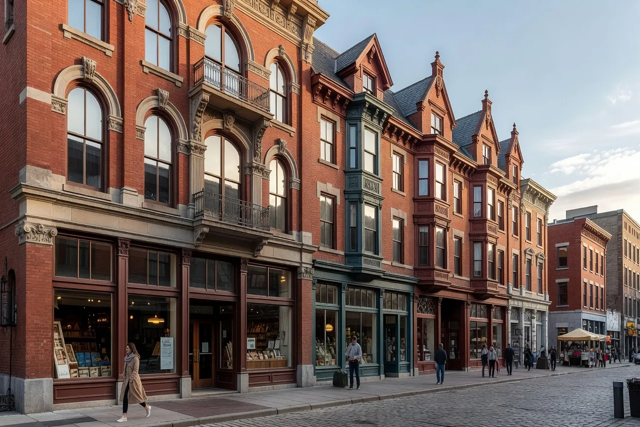 Heritage stone buildings in the ByWard Market Ottawa