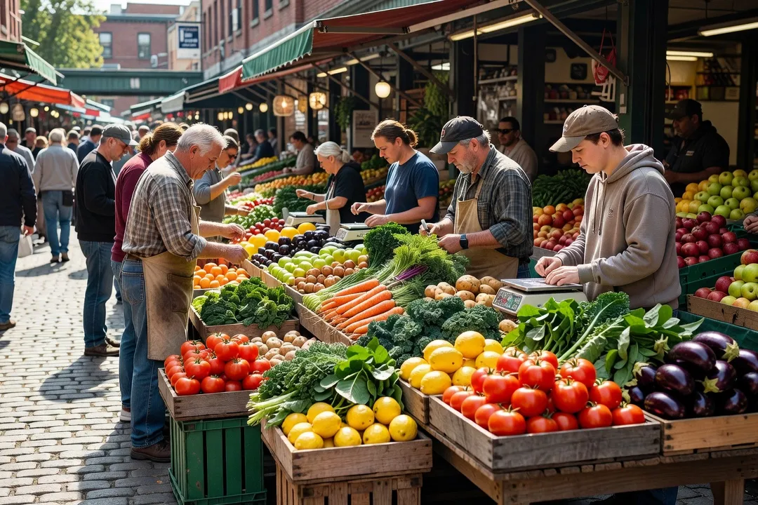 Affordable food stalls in the ByWard Market Ottawa