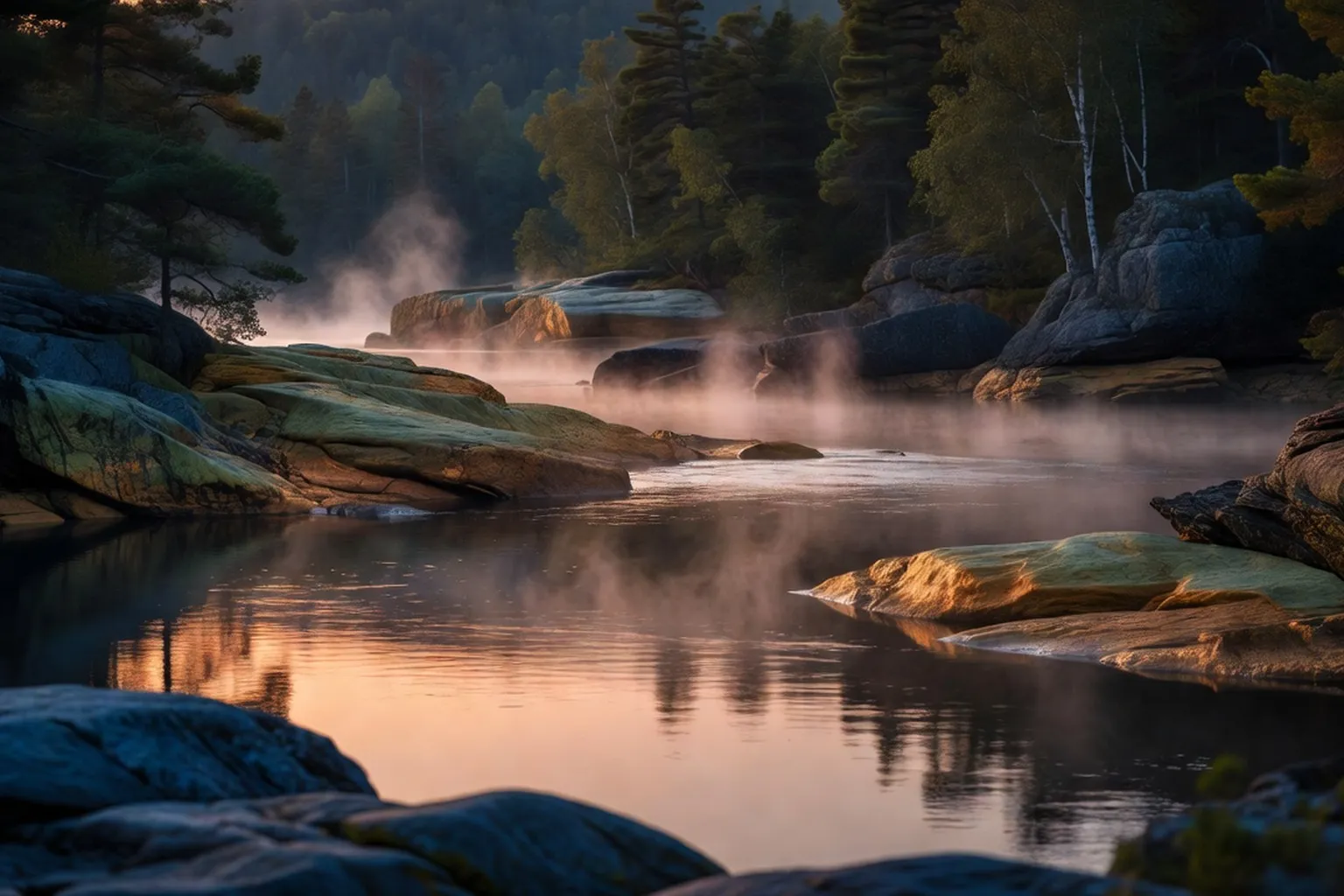 Editorial wide shot for Walking the Algonquin Anishinabe land - a heritage guide interview
