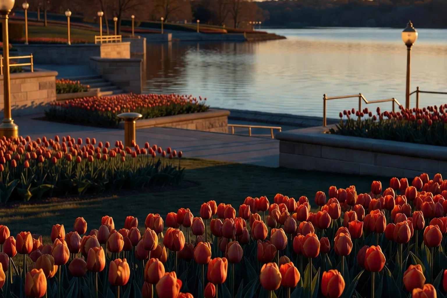 Editorial wide shot for The Canadian Tulip Festival — 7 million flowers, one story