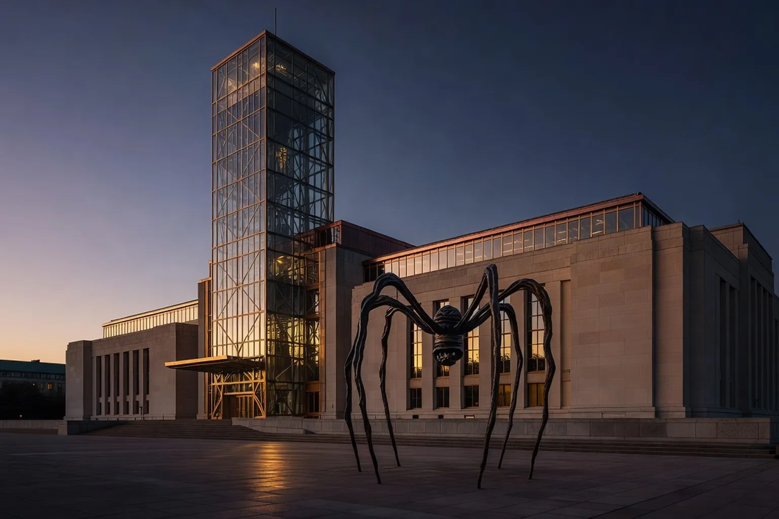 Editorial wide shot for Inside the National Gallery — a curator interview