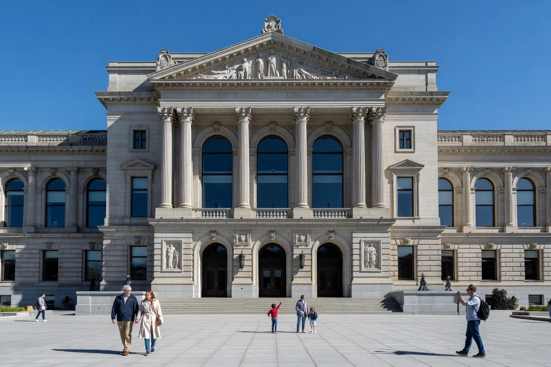 Grand exterior of a national museum building in Ottawa