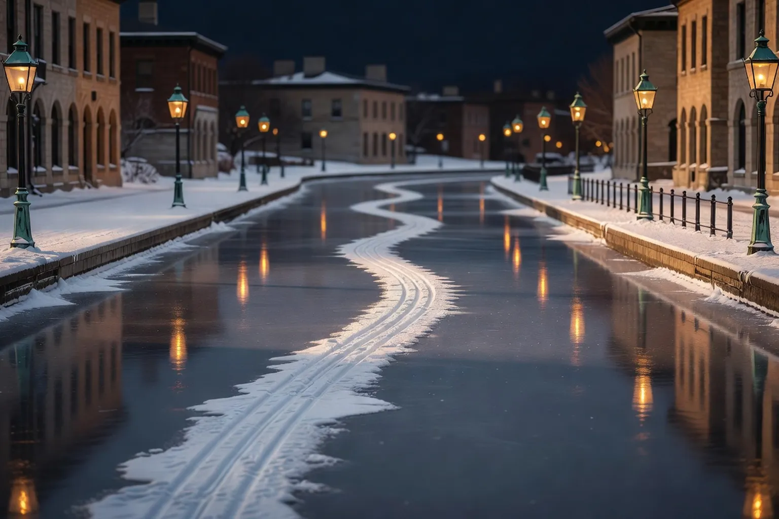 Editorial wide shot for The Rideau Canal Skateway — operator interview
